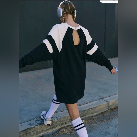 NWT FP Movement Heritage Sports Dress S Black Built in Shorts MSRP $128 - Picture 2 of 8